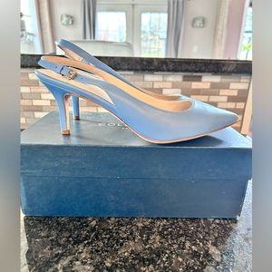 NEVER WORN. New in box. Cole Haan sling back heels. Size 8 and 2.5 inch heel.
